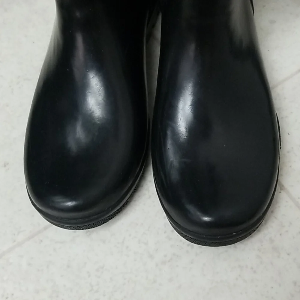 SPERRY waterproof rain boots rubber quilted emboss